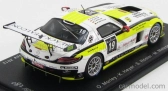 Spark-model Mercedes benz Sls Amg Gt3 N 19 19th 24h Spa 2012 O.morley - K.heyer - S.rosler - M.metzger 1:43 Bílá Žlutá