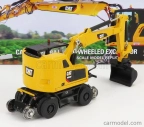 Dm-models Caterpillar Catm323f Kolový bagr na železnici 1:87, žlutá