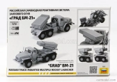 Zvezda Truck Grad Bm-21 Russian Mounted Multiple Rocket Launcher Lancia Missili 1:72 /