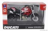 Newray Ducati Monster 796 N 69 2011 1:12 Červená Bílá Žlutá