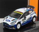 Ixo-models Ford england Fiesta R5 Mkii N 23 Winner Wrc2 Rally Acropolis 2021 N.gryazin - K.aleksandrov 1:43 White Blue