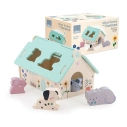 Vilac Dřevěná vkládačka Domeček pro zvířátka Sarah Betz