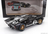 Shelby-collectibles Ford usa Gt40 Mkii 7.0l V8 Team Shelby American Inc. N 2 Víťaz 24h Le Mans 1966 B.mclaren - C.amon 1:18 Čierna strieborná