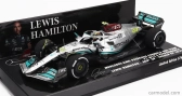 Minichamps Mercedes gp F1 W13e Team Mercedes-amg Petronas F1 N 44 (300th F1 Grand Prix) 2nd France Gp 2022 Lewis Hamilton 1:43 Stříbrná Zelená