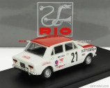 Rio-models Fiat 128 (nočná verzia) N 21 Rally Montecarlo 1970 Alain Jallot - Gerard Marion 1:43 Biela červená