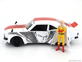 Jada Mazda Rx-3 With One Punch Saitama Figure 1974 1:24 Bílá Červená Žlutá