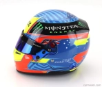 Mini prilba Bell prilba Casco prilba Casco prilba F1 Oscar Piastri Team Mclaren N 81 Sezóna 2024 1:2 Modrá žltá červená
