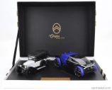 Norev Citroen Coffret Set 2x Type A Cabriolet Closed 1919 + 19_19 Concept Electric 2019 1:43 Biela čierna čierna modrá sivá
