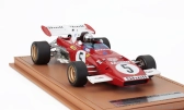Tecnomodel Ferrari F1  312b2 N 5 German Gp (with Pilot Figure) 1971 Mario Andretti - Con Vetrina - With Showcase 1:18 Červená Bílá