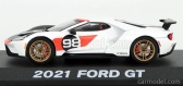 Greenlight Ford usa Gt N 98 2021 - Tribute 24h Daytona K.miles L.ruby 1966 1:43 White Carbon Red
