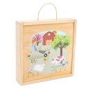 2Kids Toys Puzzle v drevenej krabici Štyri ročné obdobia