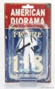 American diorama Figures Man - Hazmat Crew Figure I 1:18 Bílá