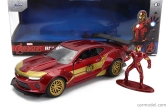 Jada Chevrolet Camaro Coupe With Iron Man Figure 2016 1:32 Červené Zlato