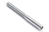 Oceľová spojka s drážkou M2,5, priemer 2,3 mm, 100 ks.