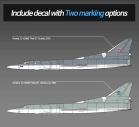 Model Kit lietadlo 12636 - Russian Air Force Tu-22M3 Backfire C (1:144)