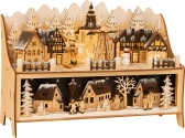 Malá nožná vianočná dekoratívna lampa zimný sen