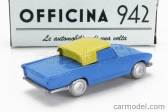 Officina-942 Fiat 1200 Coupe Carrozzeria Ghia 1958 1:76 Modrá krémová