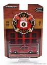 Greenlight Plymouth Fury Old Bridge Volunteer Fire Engine 1976 1:64 Červená