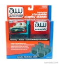 Autoworld Accessories 6x Interlocking Stackable Display Stands 1:64 Black