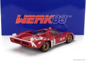 Werk83 Ferrari 512s 5.0l V12 Long Tail Team Sefac Spa Ferrari N 8 24h Le Mans 1970 Arturo Merziario - Clay Regazzoni 1:18 Red
