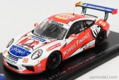 Spark-model Porsche 911 991 Gt3 N 7 Porsche Carrera Cup Australian Champion 2018 J.evans 1:43 Bílá Oranžová