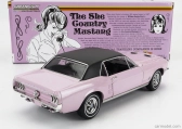 Greenlight Ford usa Mustang Coupe 1968 - The She Country Mustang 1:18 Ružová čierna