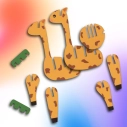 EscapeWelt 3D drevené puzzle Žirafa