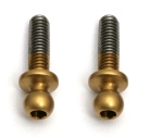 Factory Team titanium nitrid guľové čapy M3x10 – krátke