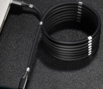Magnetický samonavíjecí USB nabíjecí kabel (Micro USB) (180 cm)