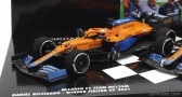 Minichamps Mclaren F1 Set 2x Coffret Mcl35l Mercedes M12 Eq Power+ Team Mclaren N 3 Winner Italy Gp 2021 Daniel Ricciardo + N 4 2nd Italy Gp 2021 Lando Norris 1:43 Orange Light Blue