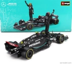 Bburago Mercedes gp F1 W14 Team Mercedes-amg Petronas Formula One N 44 Season 2023 Lewis Hamilton 1:24 Matt Black
