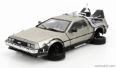 Sun-star De lorean Time Machine - Back To The Future 2 - Ritorno Al Futuro 2 1:18 Silver