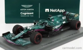 Spark-model Aston martin F1 Amr21 Mercedes M12 Eq Power+ Team Cognizant Formula One N 18 Abu Dhabi GP 2021 Lance Stroll - 100. GP 1:43 Green