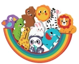 2Kids Toys Balančné puzzle so zvieratkami 2 v 1