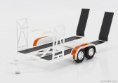 Gmp Accessories Carrello Trasporto Auto 2-assi - Car Transporter Trailer Ycid 1:18 Červená Stříbrná