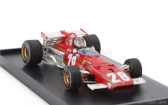 Brumm Ferrari F1  312b N 28 Belgium Gp 1970 Ignazio Giunti - With Driver Figure 1:43 Červená Bílá