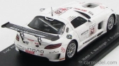 Iskrový model Mercedes benz Sls Amg Gt3 Team Fortec Motorsport N 62 24h Spa 2013 O.webb - K.wendlinger - A.brundle 1:43 White