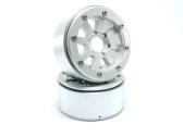 Kovové Beadlock CNC disky Absima Metsafil 1.9 Hammer Silver/Silver, 2ks