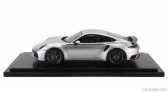Spark-model Porsche 911 992 Turbo Coupe 2024 - 50th Anniversary 911 Turbo - Con Vetrina - With Showcase 1:18 Silver