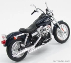 Maisto Harley Davidson Fxdbi Dyna Street Bob 2006 1:12 modro-čierna