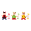 Bigjigs Toys Stojan na zubné kefky s presýpacími hodinami 1 ks
