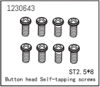 1230643 - Button Head Screws - Selftapping M2.5*8 (8)