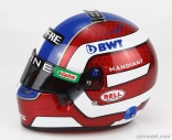 Mini prilba Bell prilba F1 Casco Prilba Renault A522 Team Alpine Bwt N 31 Sezóna 2022 Esteban Ocon 1:2 Červená biela