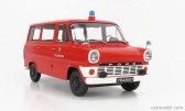 Kk-scale Ford england Transit Minibus Fire Brigade 1965 1:18 Red