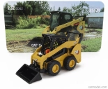 Dm-models Caterpillar Cat272d3 Ruspa Gommata - Skid Steer Loader 1:32 Žlutá Černá