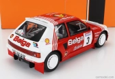Ixo-models Peugeot 205 T16 Belga N 3 Rally Ypres 1985 B.darniche - A.mahe 1:18 Červená Bílá