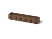 Drevený stojan na knihy LEGO Wood tmavý dub