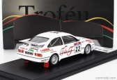 Trofeu Ford england Sierra Rs Cosworth N 22 Rally Tour De Corse 1987 Jean Pierre Rouget - Pascal Bouhours 1:43 Biela červená