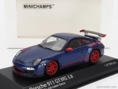 Minichamps Porsche 911 997-2 Gt3 Rs 3.8 Coupe 2009 - Red Wheels 1:43 Blue