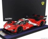 Looksmart Ferrari 499p 3.0l Turbo V6 N 24 Modificata Launch Version 2024 - Con Vetrina - With Showcase 1:18 Červená Bílá Černá